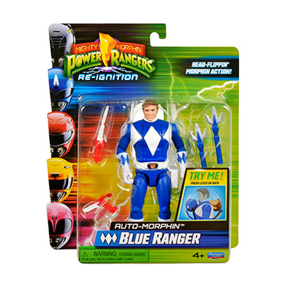 Power Rangers Head Flippin Basic Figures Assorted - Black Ranger